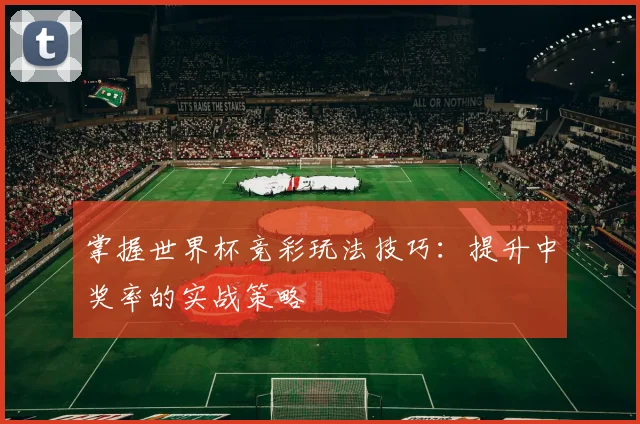 掌握世界杯竞彩玩法技巧：提升中奖率的实战策略